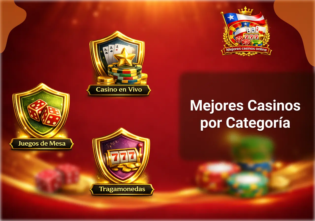 Mejores casinos online por categoría en Chile según tipo de juego